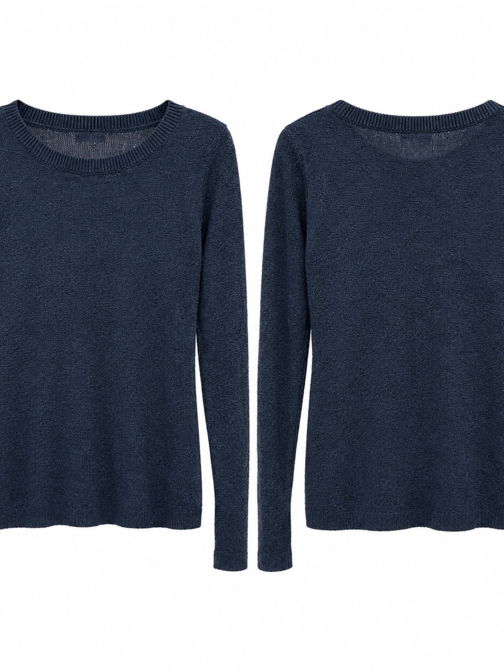 Hollister Navy Scoopneck Crew Sweater